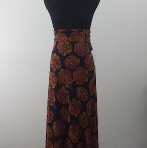 *Rare* NWT LuLaRoe Beauty & Beast Rose Maxi Skirt
